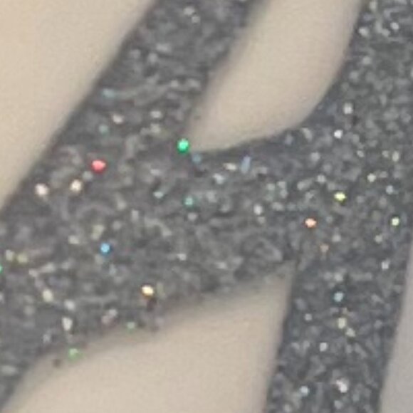 I. Godinger & Co. Glittery Silver Letter A Initial Monogram Mug  w/ Rhinestone - Picture 5 of 9